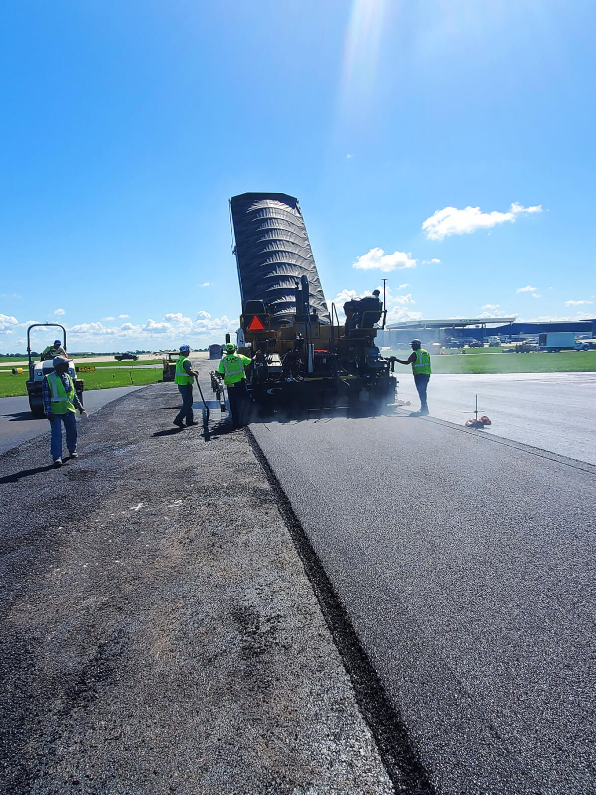 Recycled Aggregate Production and Asphalt Paving Process